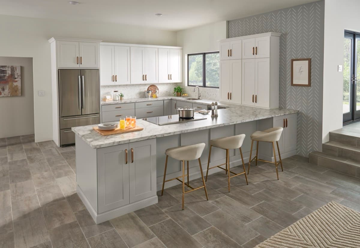 Classic Dartmouth Pewter kitchen cabinets